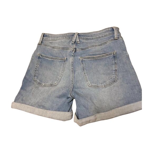 LC Lauren Conrad High Rise Denim Shorts 5 Inch Cuffed Jean Casual Summer Size 8 - Picture 5 of 9
